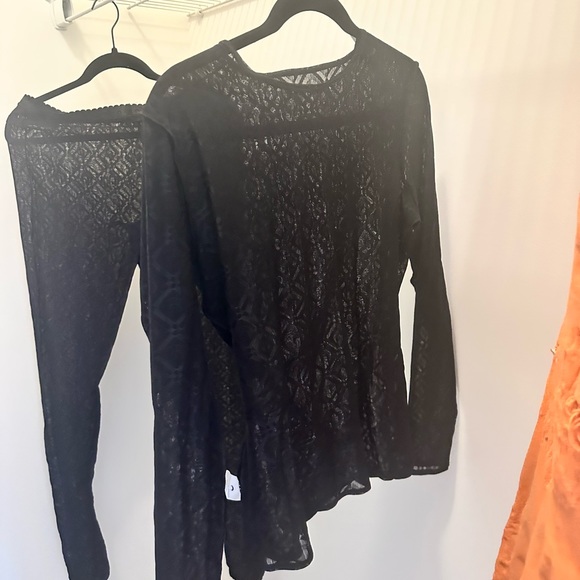 MARINE SERRE Second Skin
mesh jacquard top / Moon Diamant
mesh jacquard tights - Picture 6 of 12